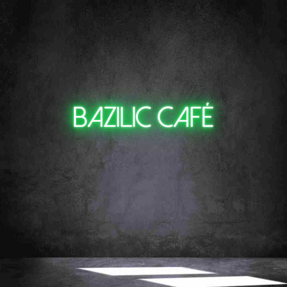 Néon personnalisé: Bazilic Café