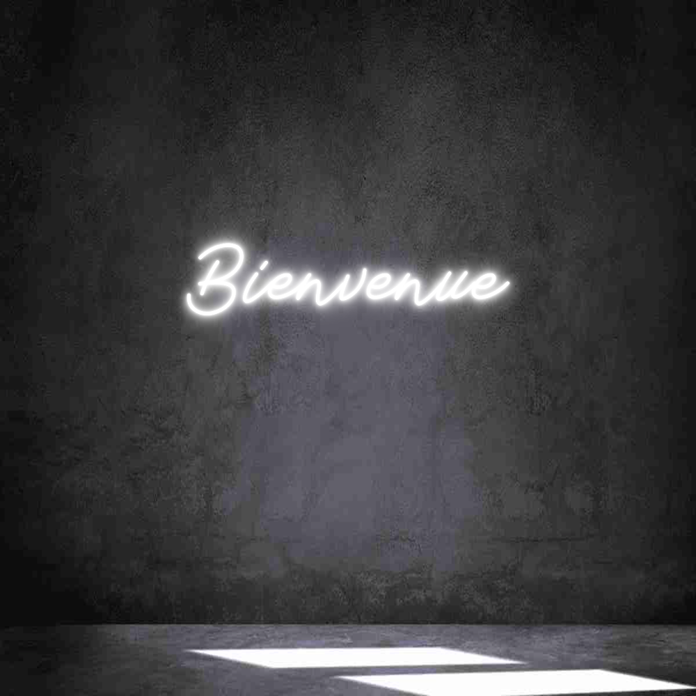 Néon personnalisé: Bienvenue