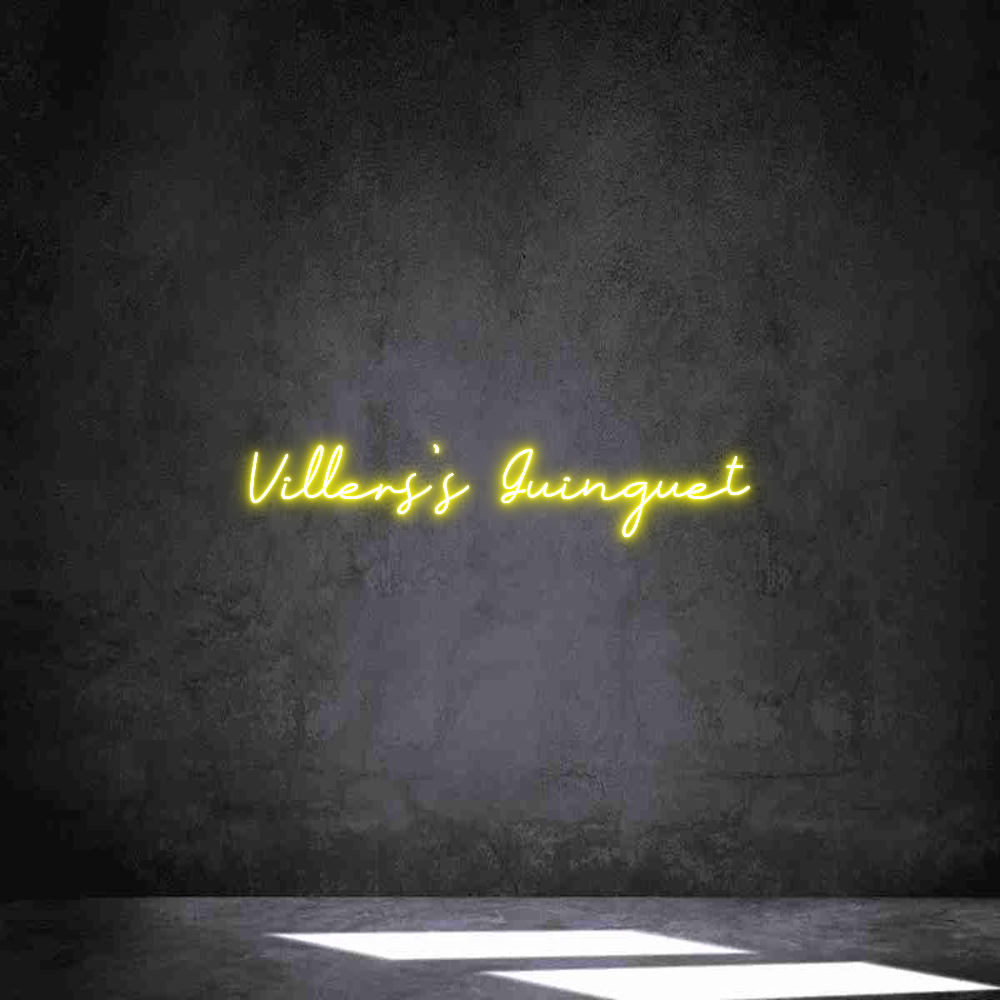 Néon personnalisé: Villers's Gui...