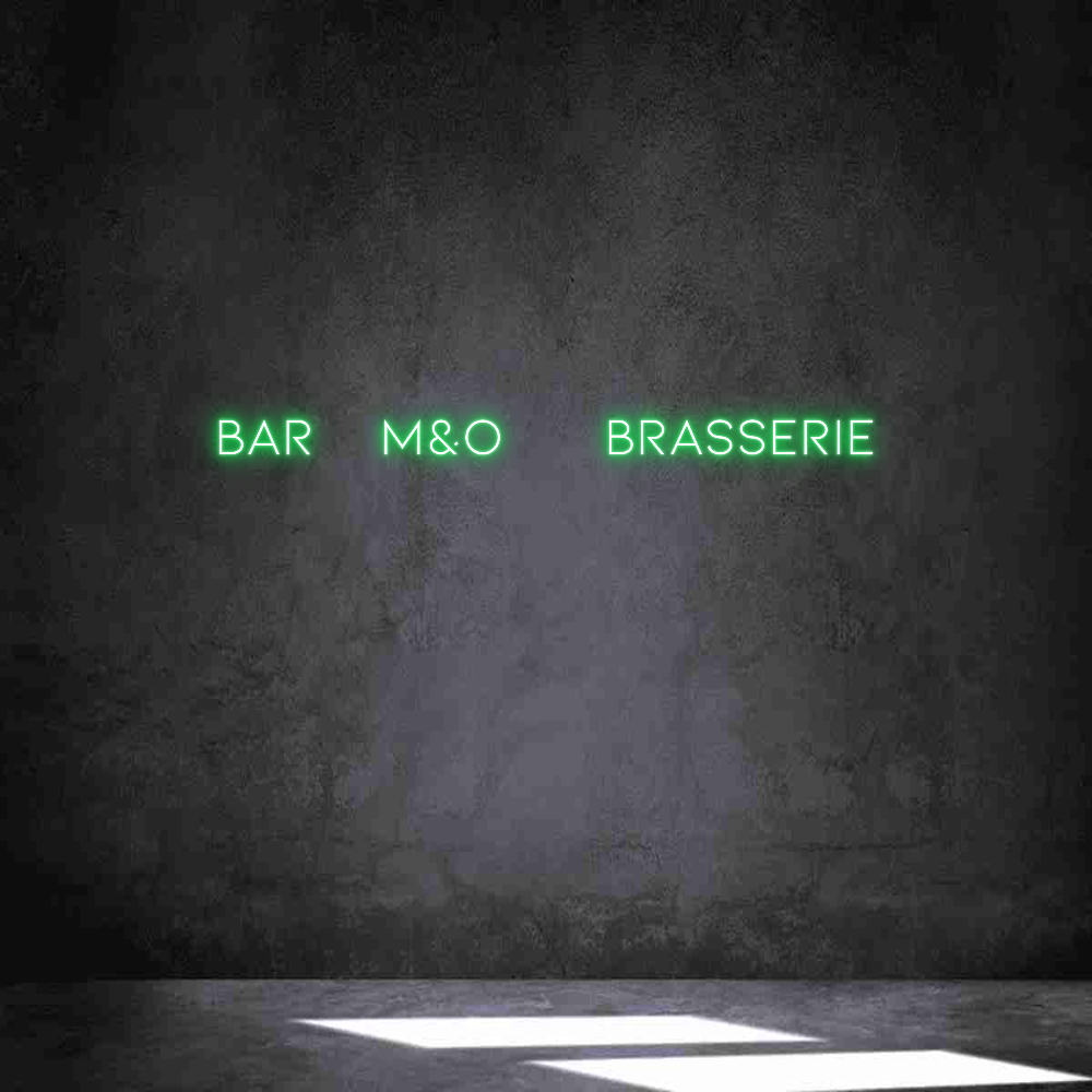 Néon personnalisé: BAR M&O ...
