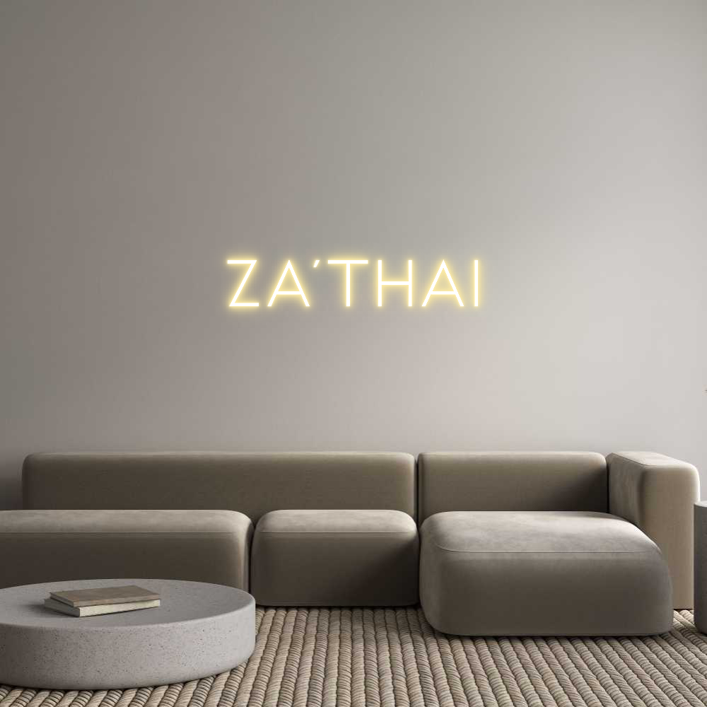 Néon personnalisé: ZA’THAI