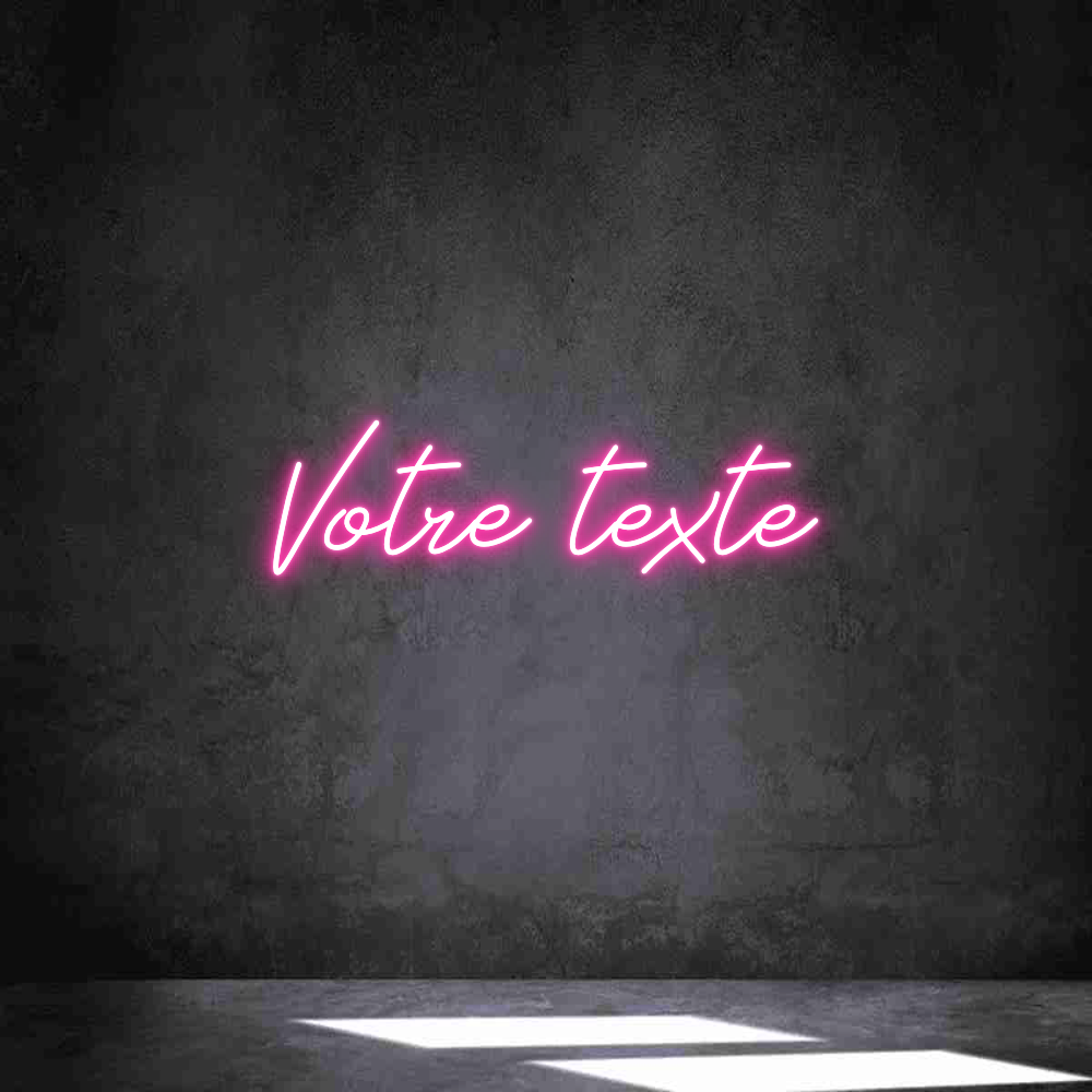 Néon personnalisé: Votre texte