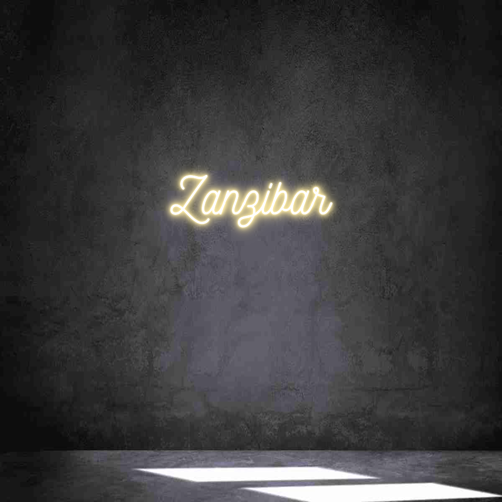 Néon personnalisé: Zanzibar