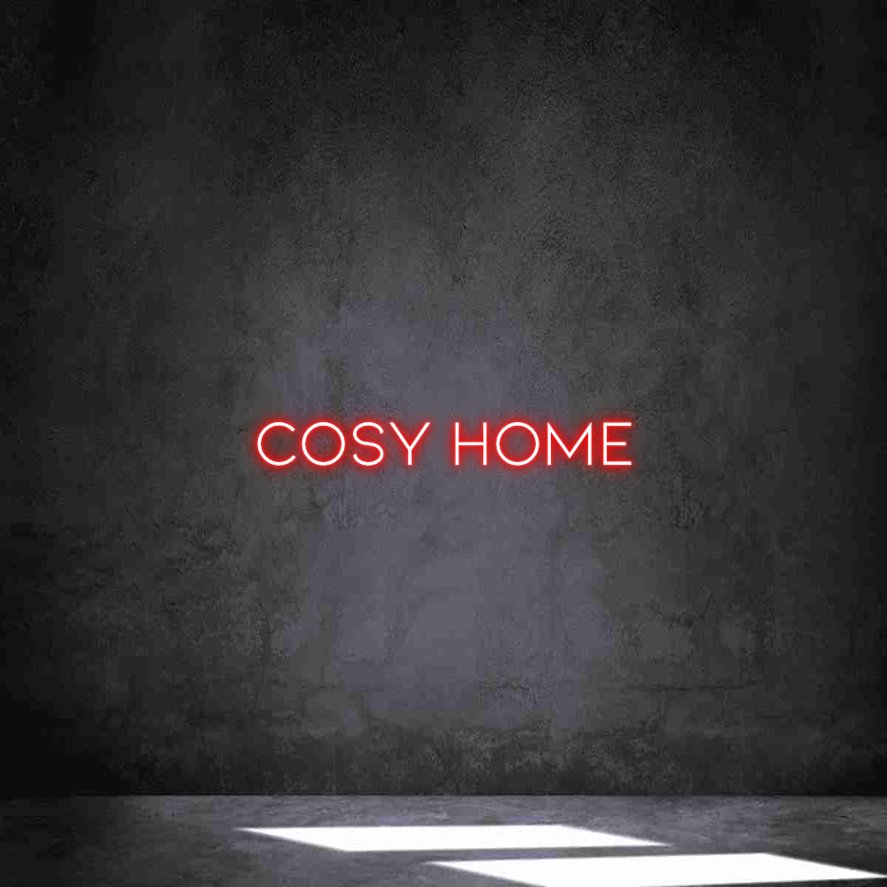 Néon personnalisé: COSY HOME