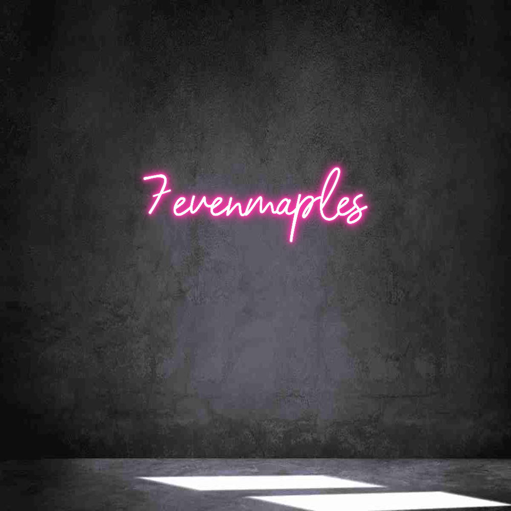 Néon personnalisé: 7evenmaples