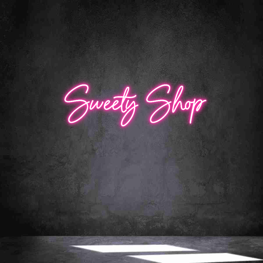 Néon personnalisé: Sweety Shop