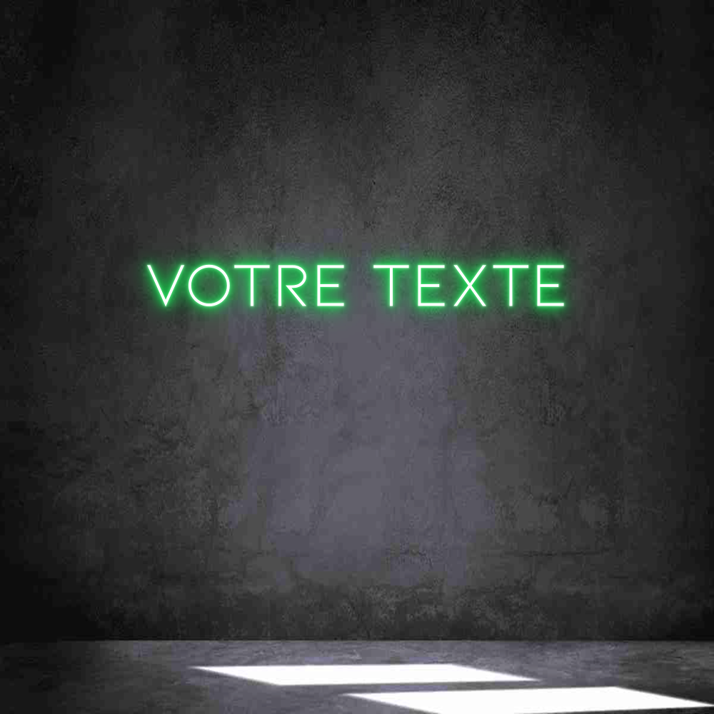 Néon personnalisé: Votre texte