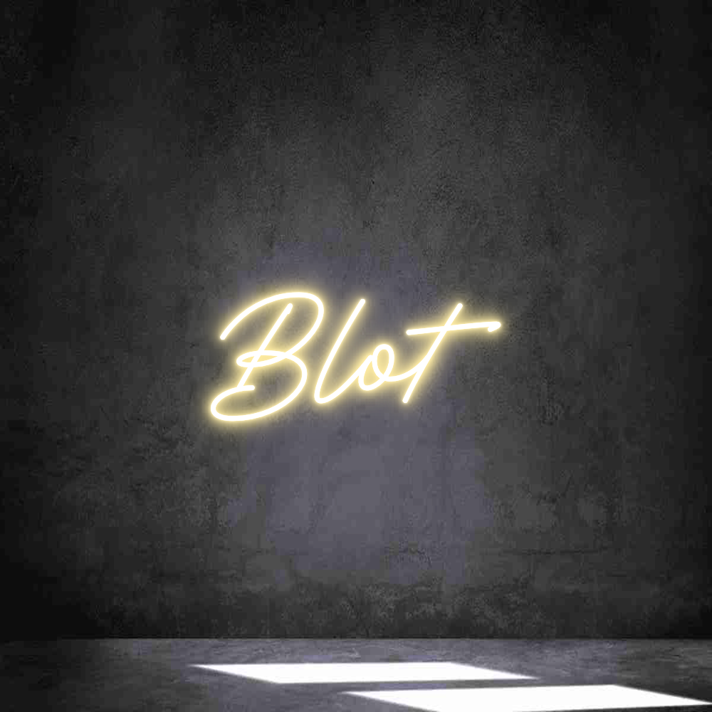 Néon personnalisé: Blot