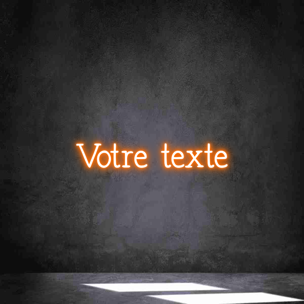 Néon personnalisé: Votre texte