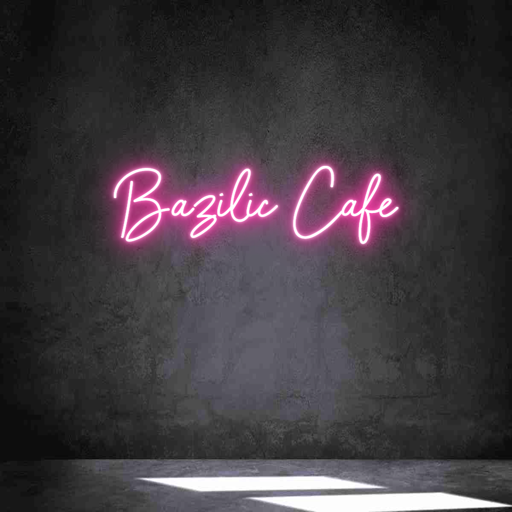 Néon personnalisé: Bazilic Café