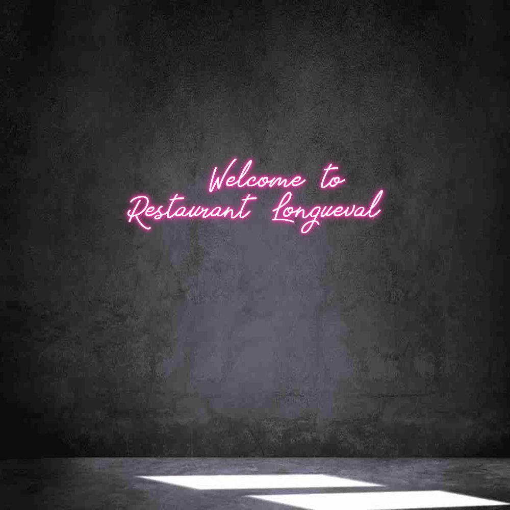 Néon personnalisé: Welcome...