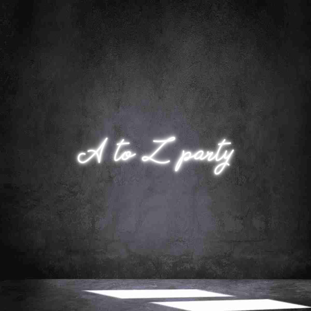 Néon personnalisé: A to Z party