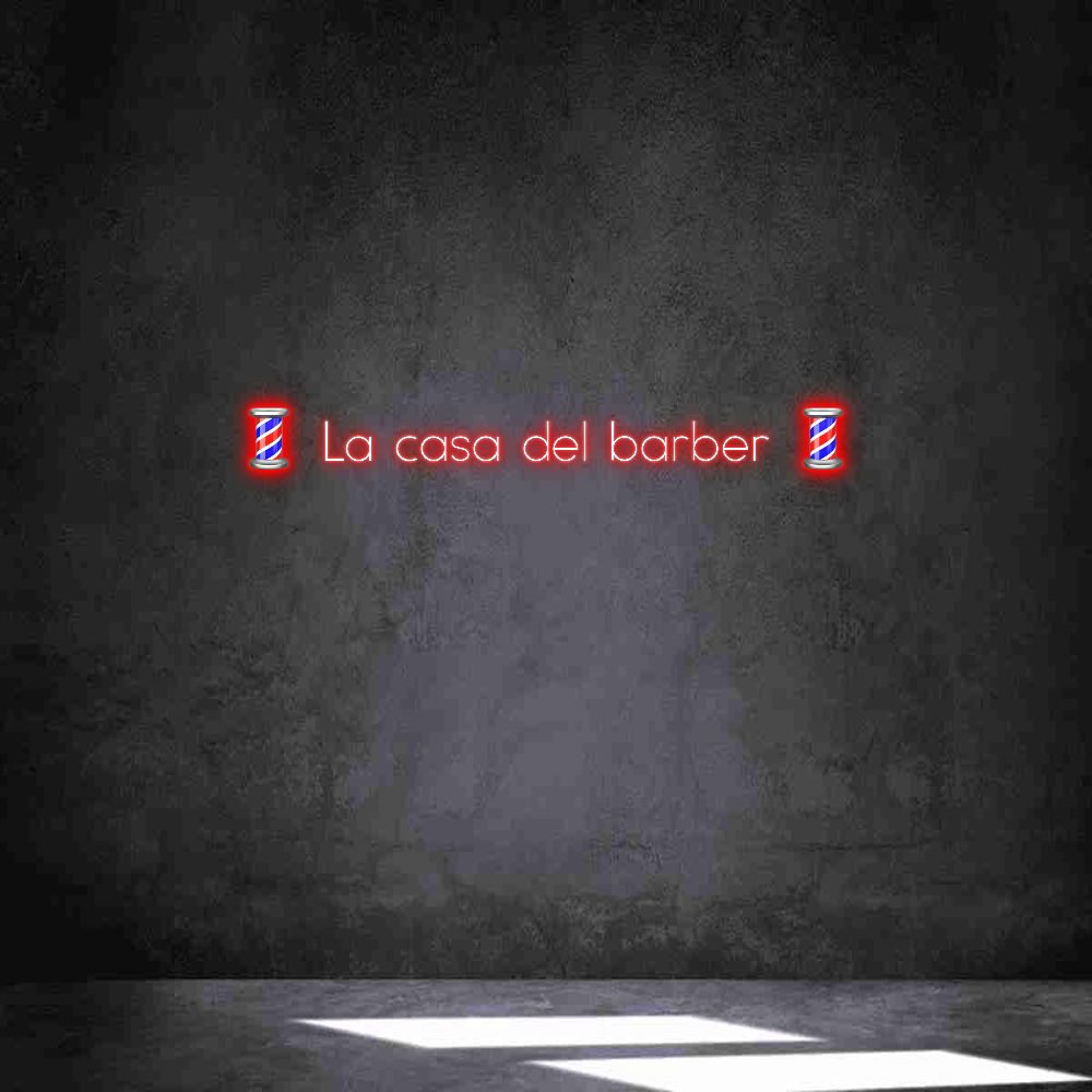 Néon personnalisé: 💈 La casa de...
