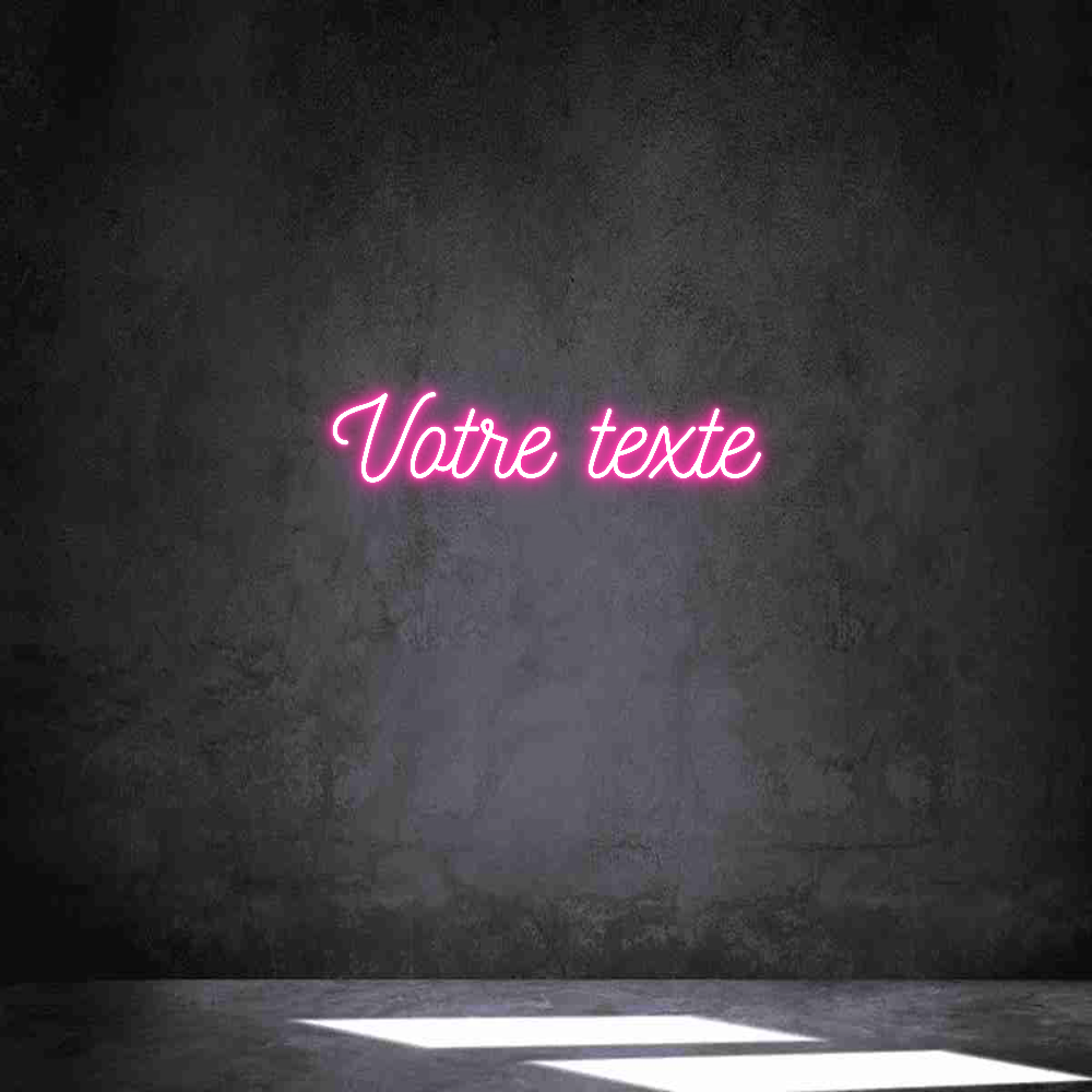 Néon personnalisé: Votre texte