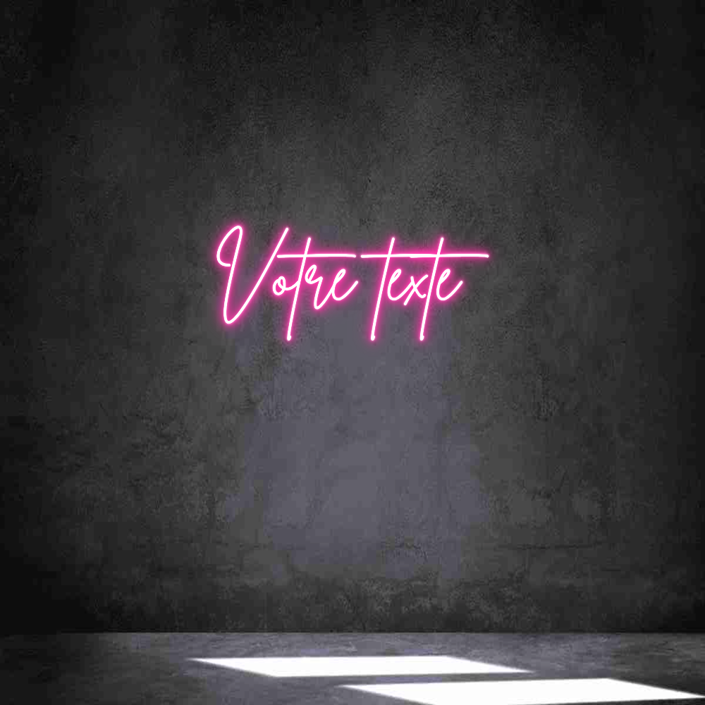 Néon personnalisé: Votre texte