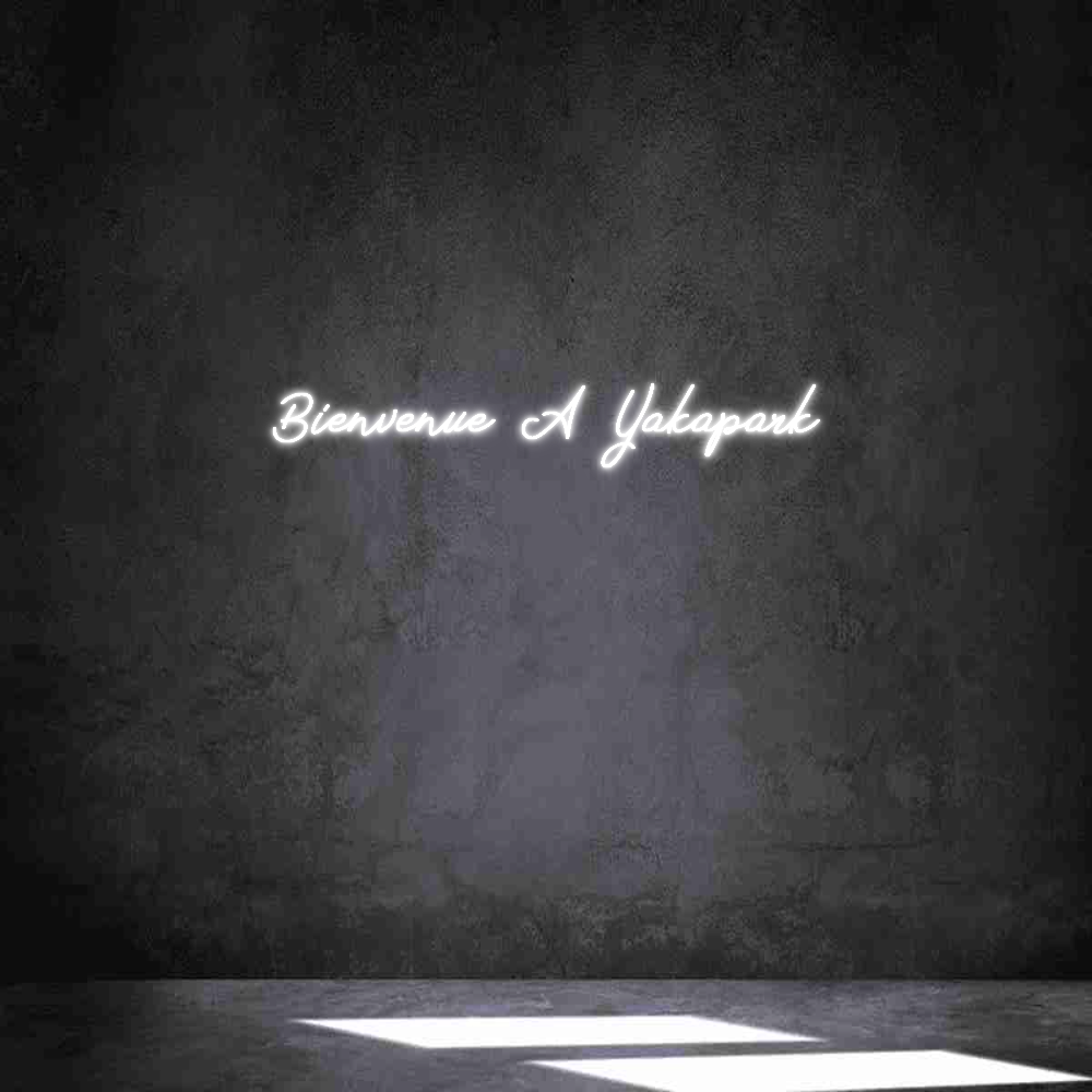 Néon personnalisé: Bienvenue A ...