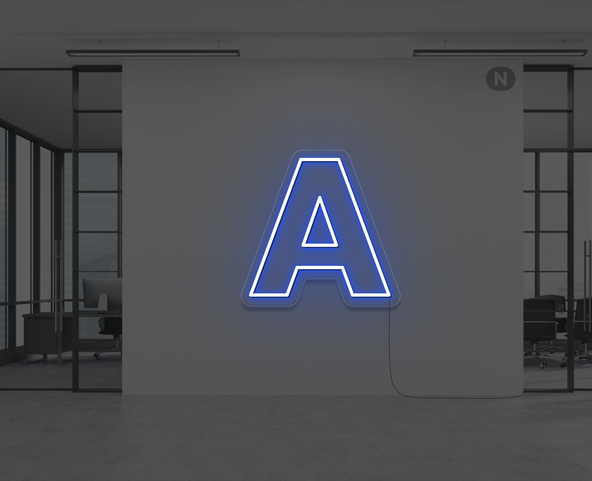 lettre-neon-a-bleu