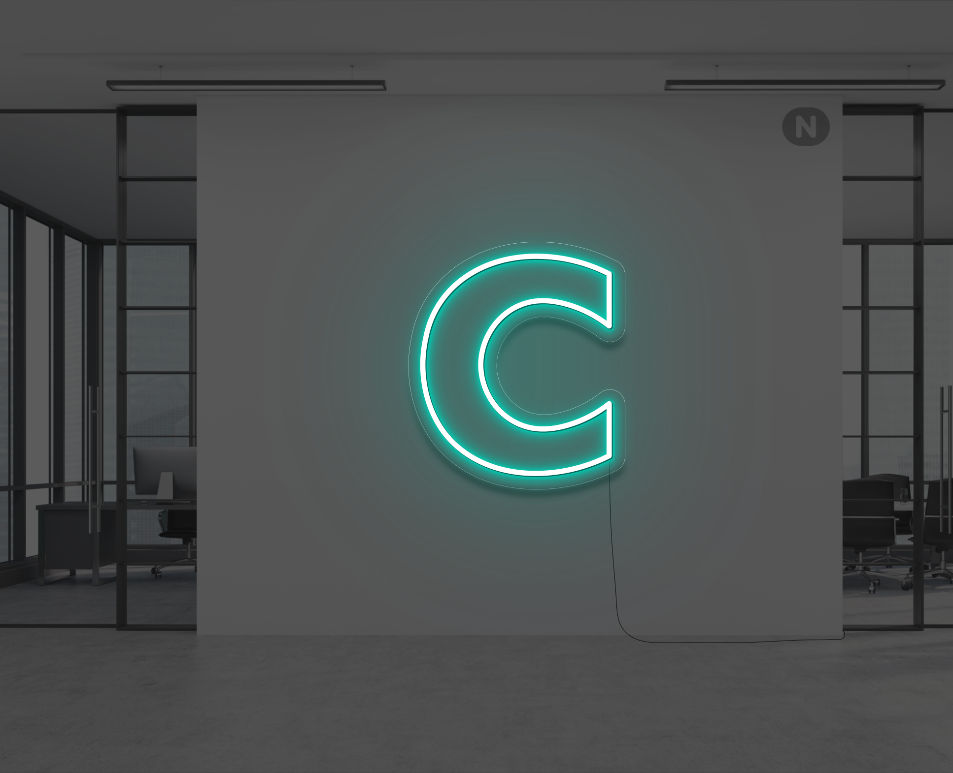 lettre-neon-c-turquoise