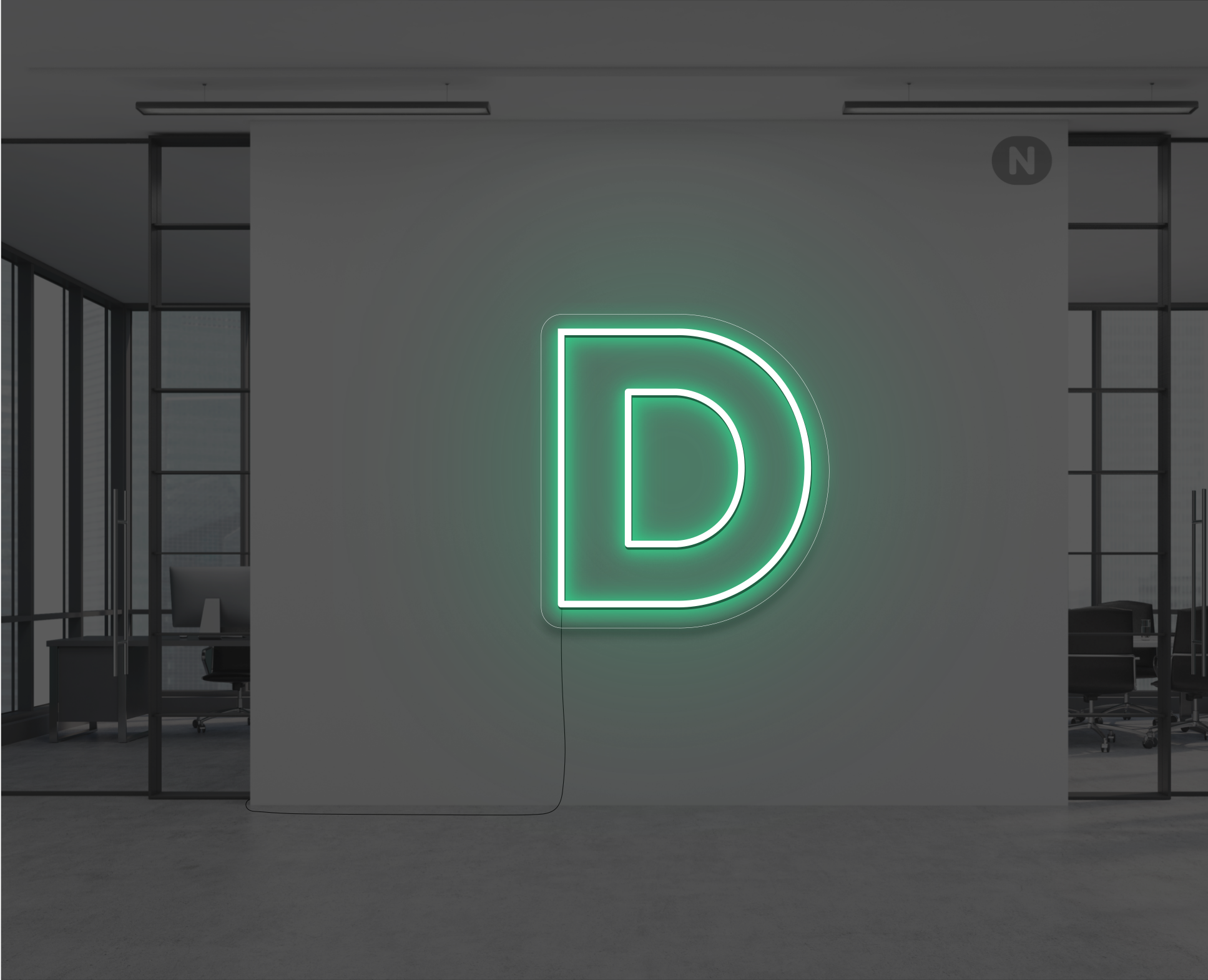 lettre-neon-d-verte