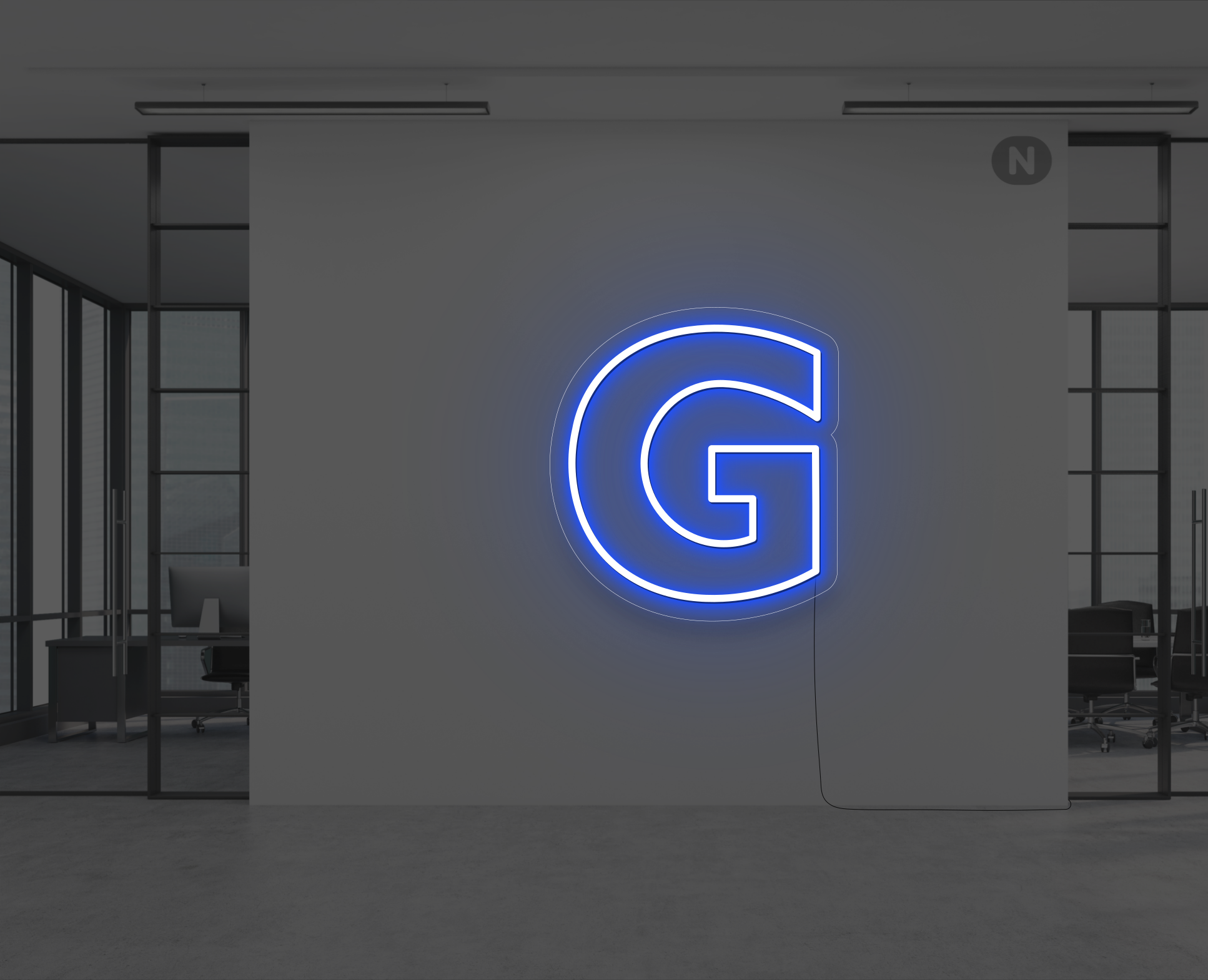 lettre-neon-g-bleu