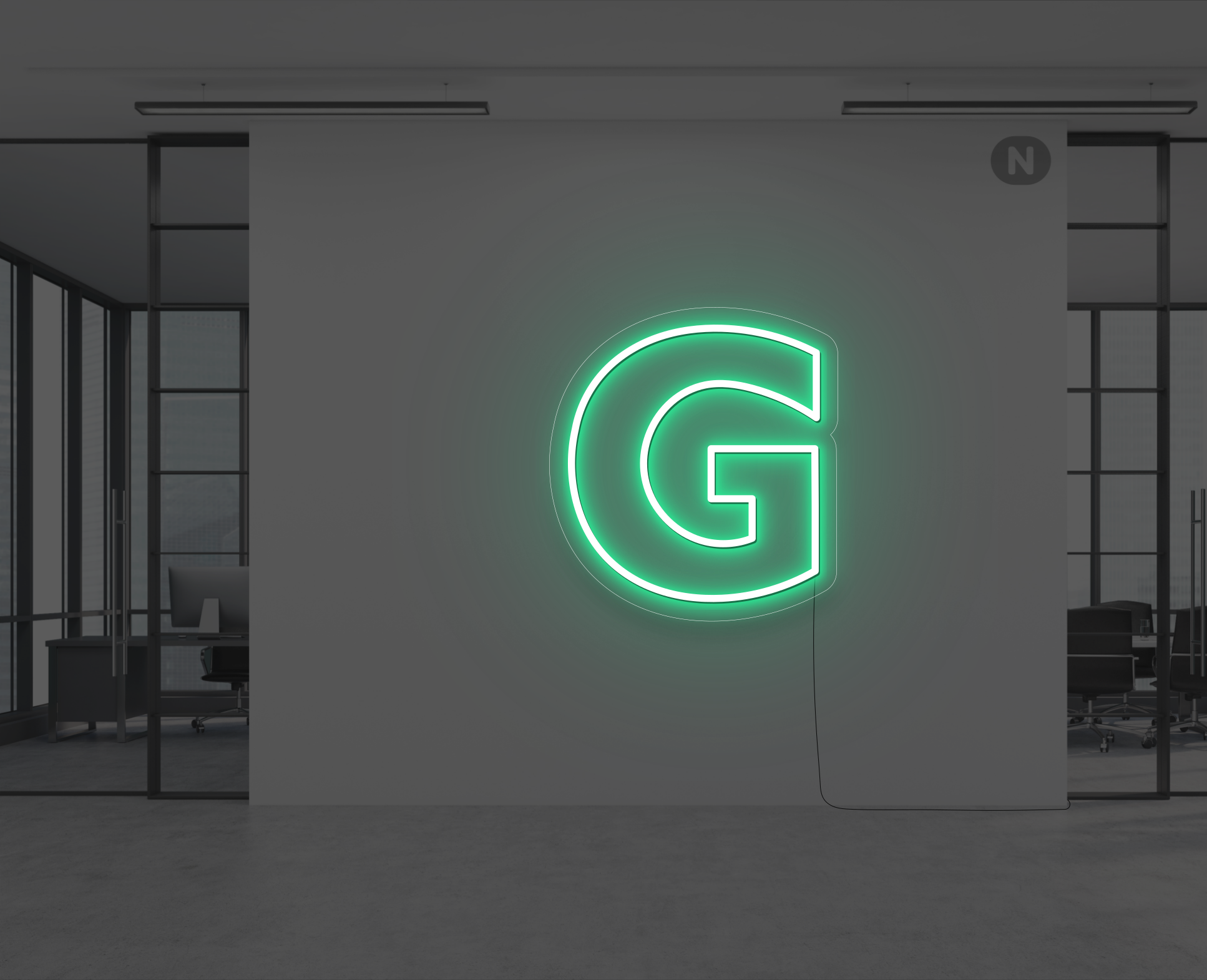 lettre-neon-g-verte