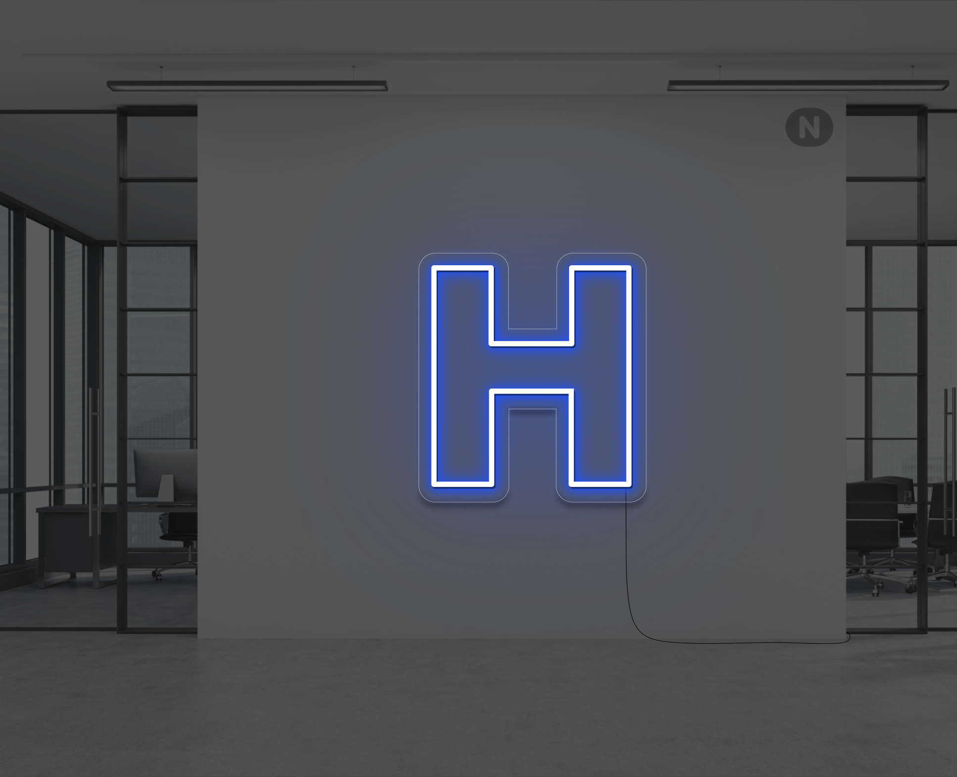 lettre-neon-h-bleu