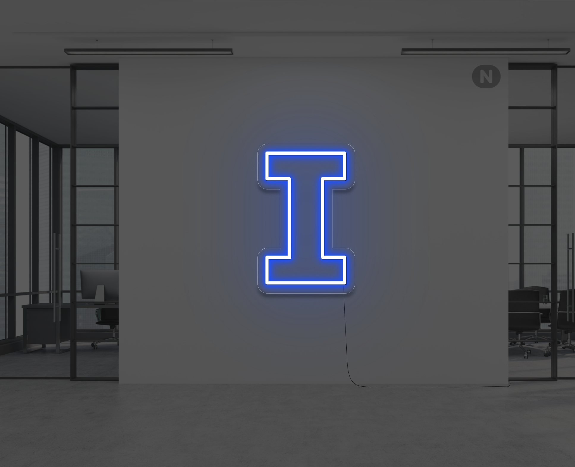 lettre-neon-i-bleu