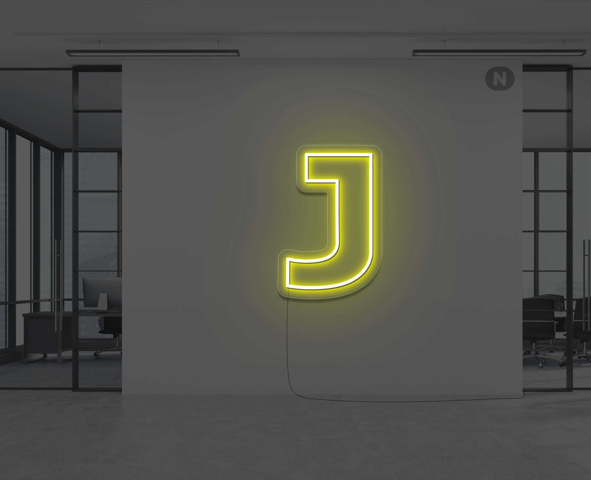 lettre-neon-j-jaune