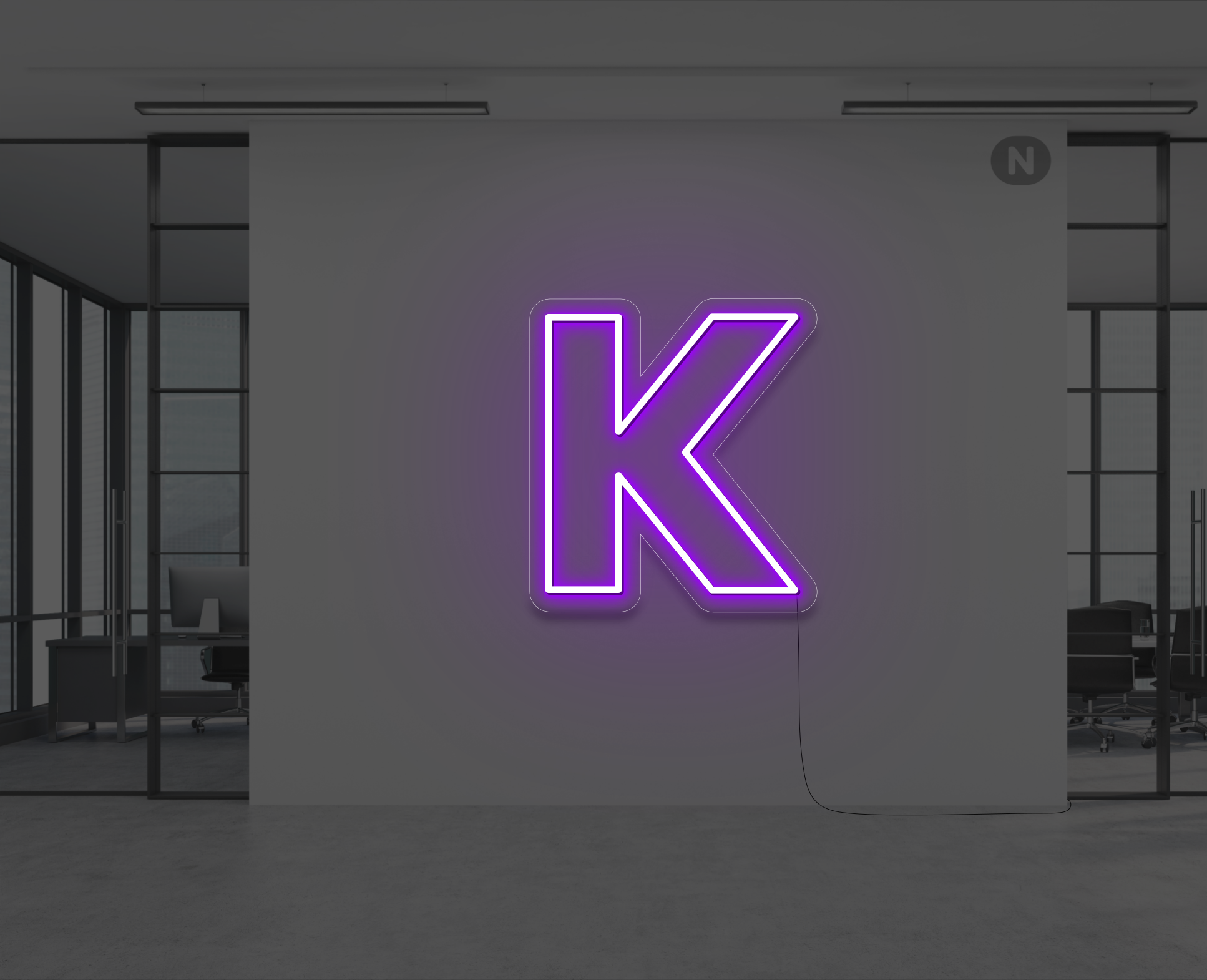 lettre-neon-k-pourpre