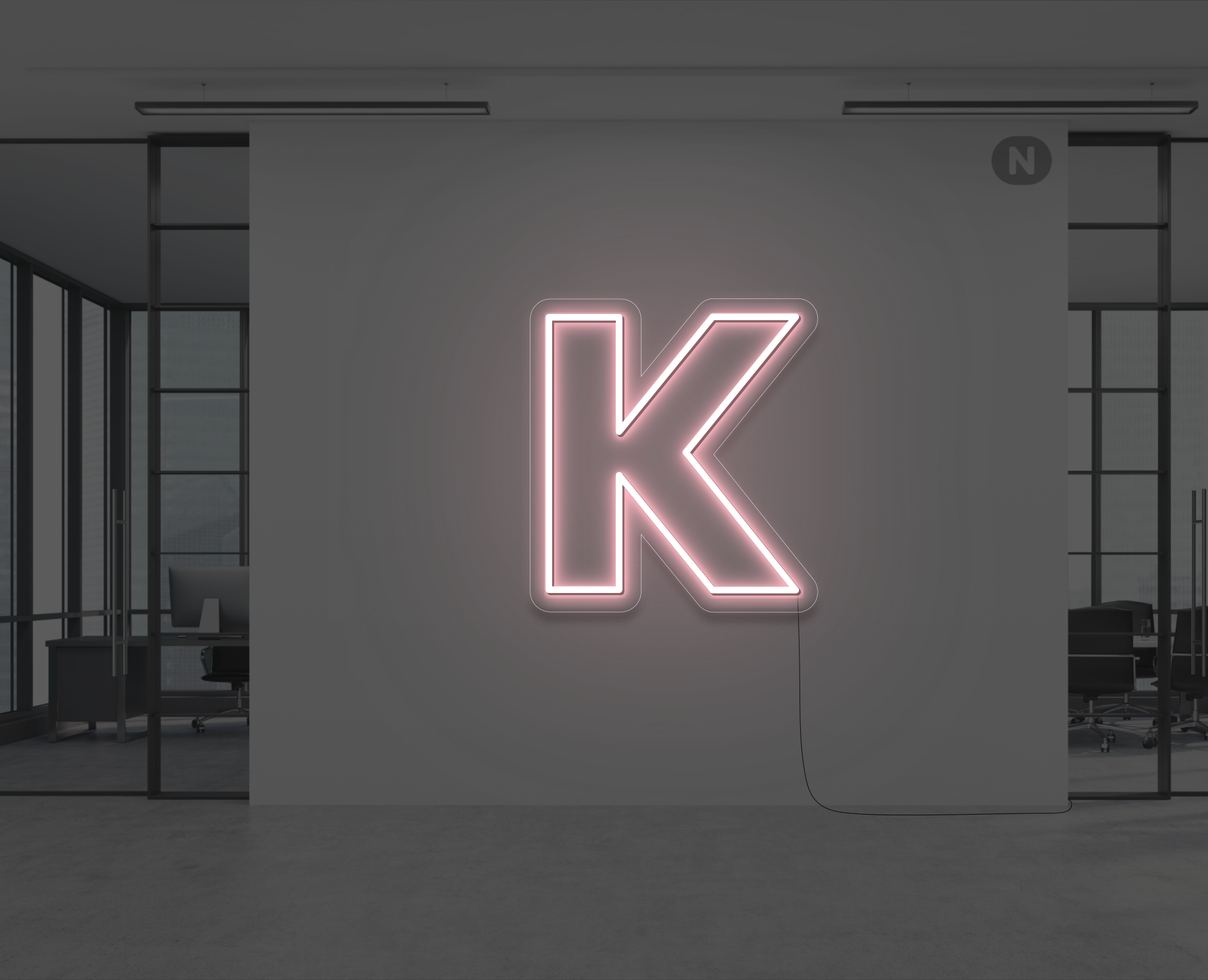 lettre-neon-k-rose