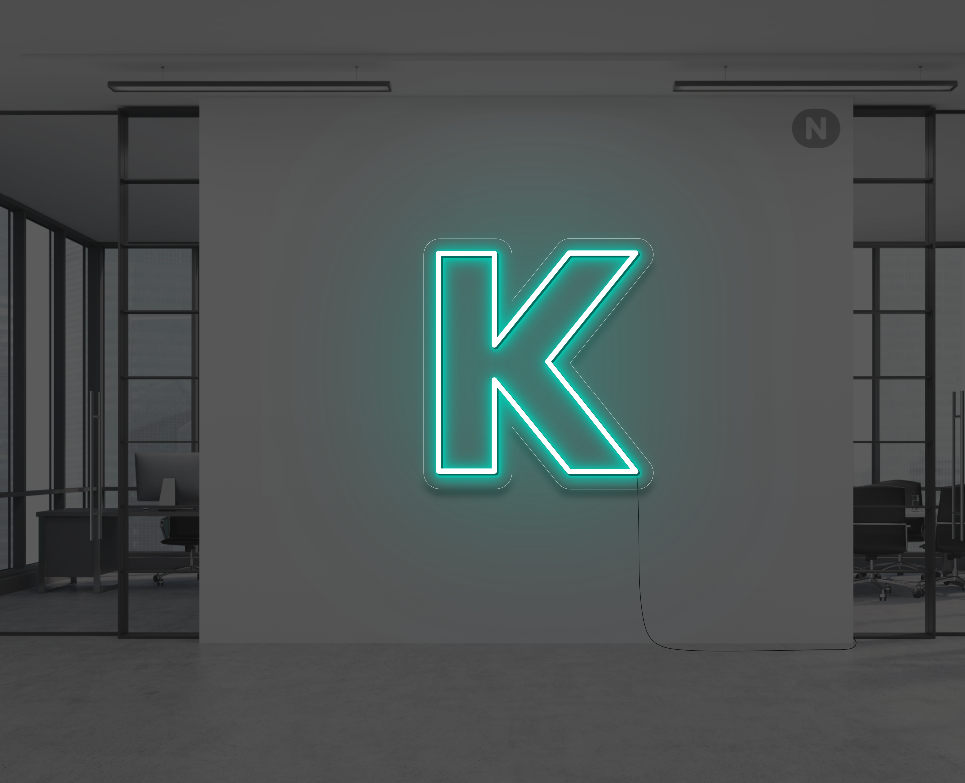 lettre-neon-k-turquoise