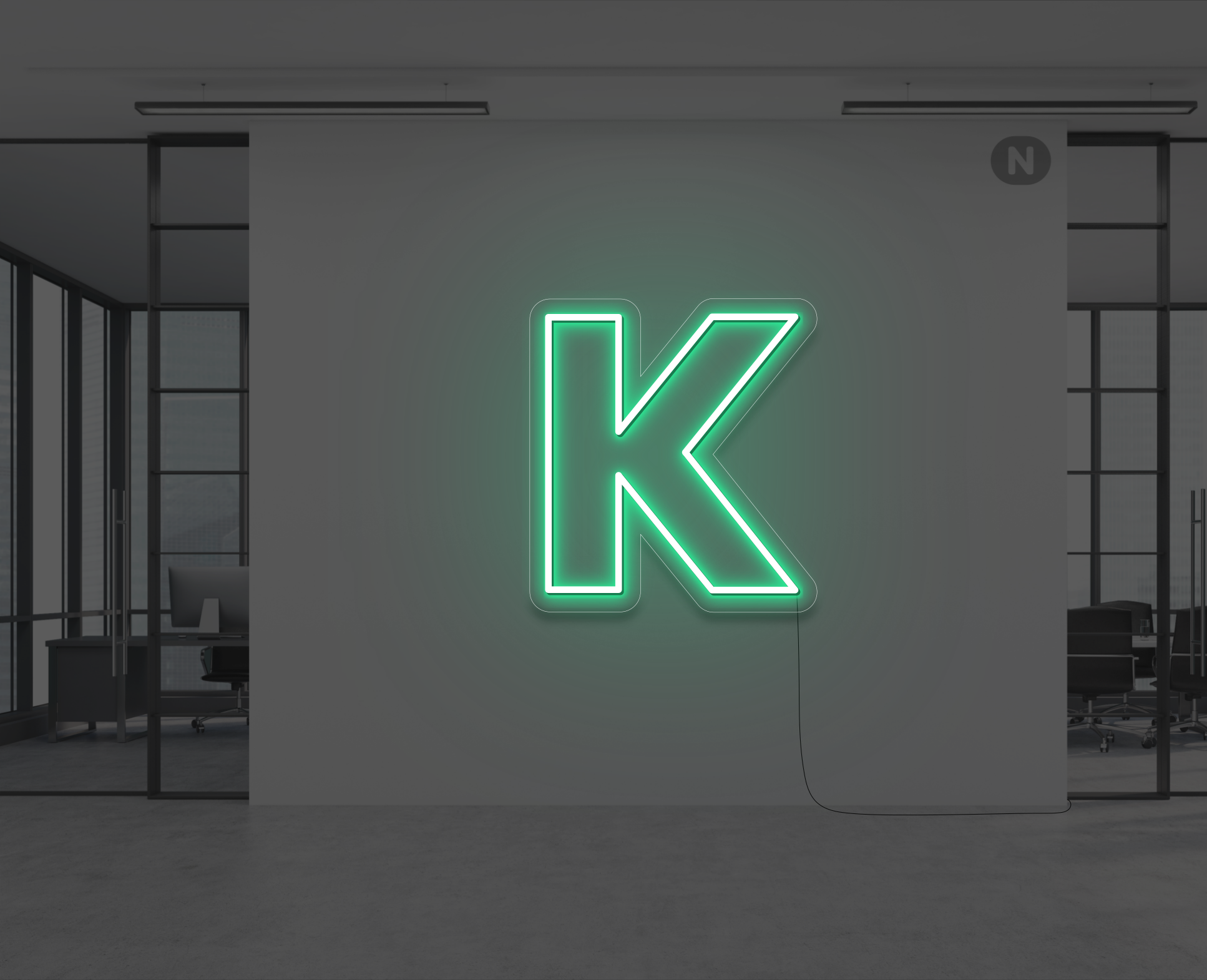 lettre-neon-k-verte