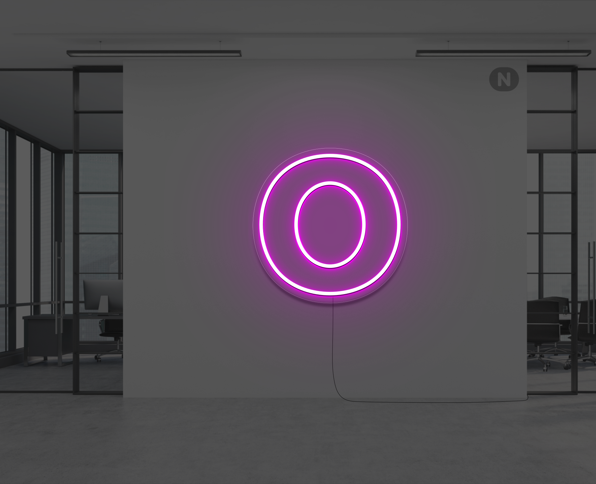 lettre-neon-o-rose-neon