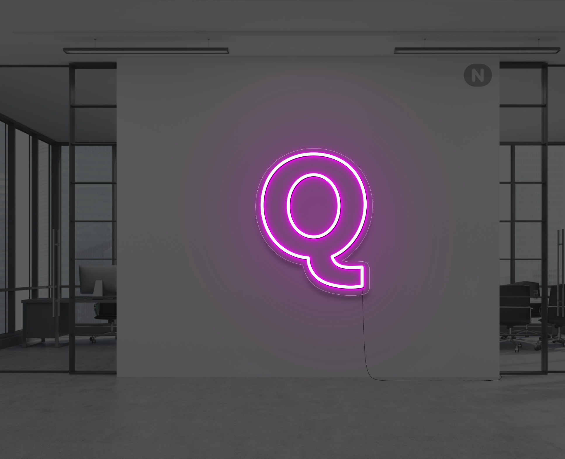 lettre-neon-q-rose-neon