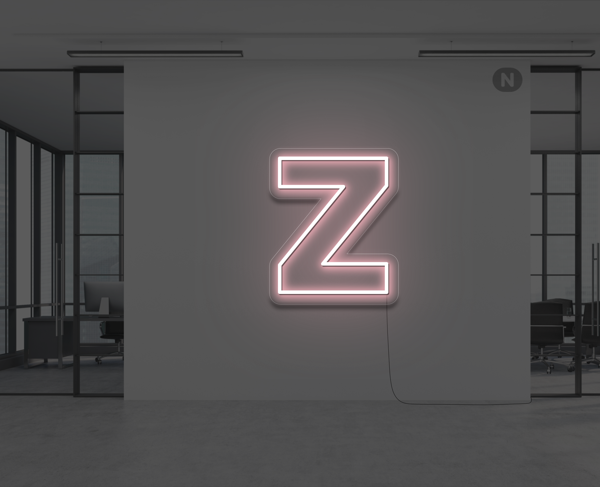 lettre-neon-z-rose