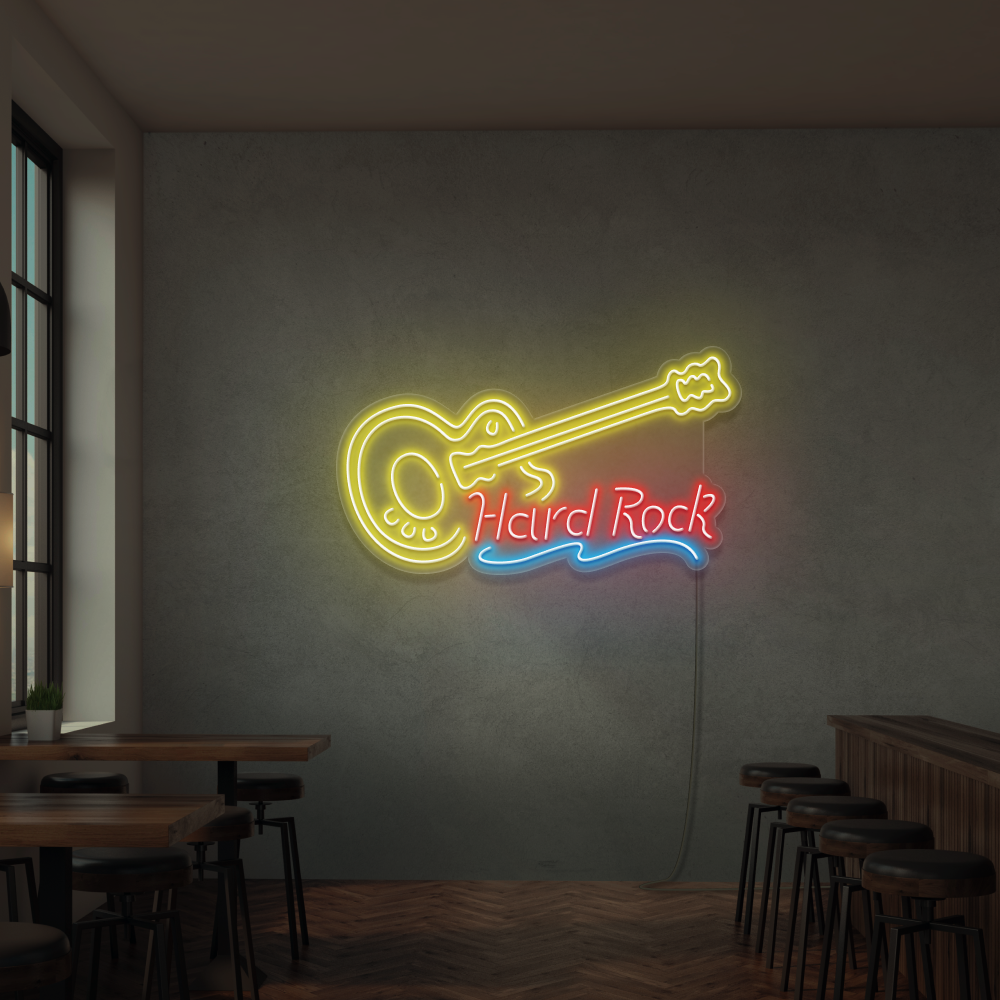 Enseigne néon Hard Rock