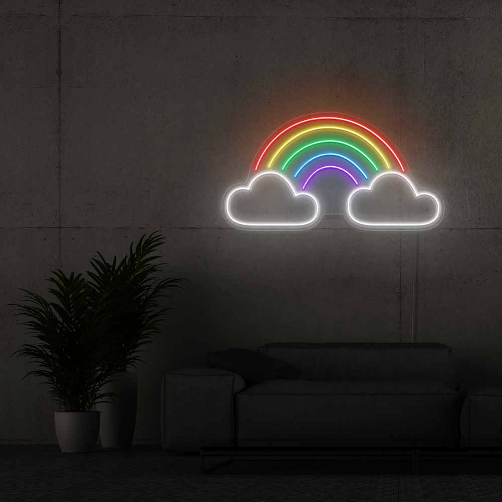 Enseigne néon Arc-en-ciel