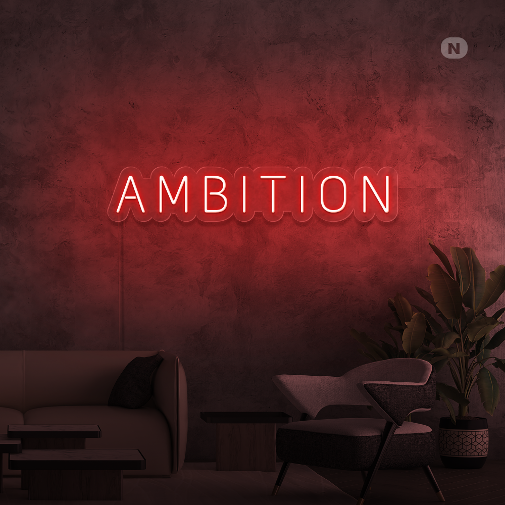 Enseigne néon Ambition