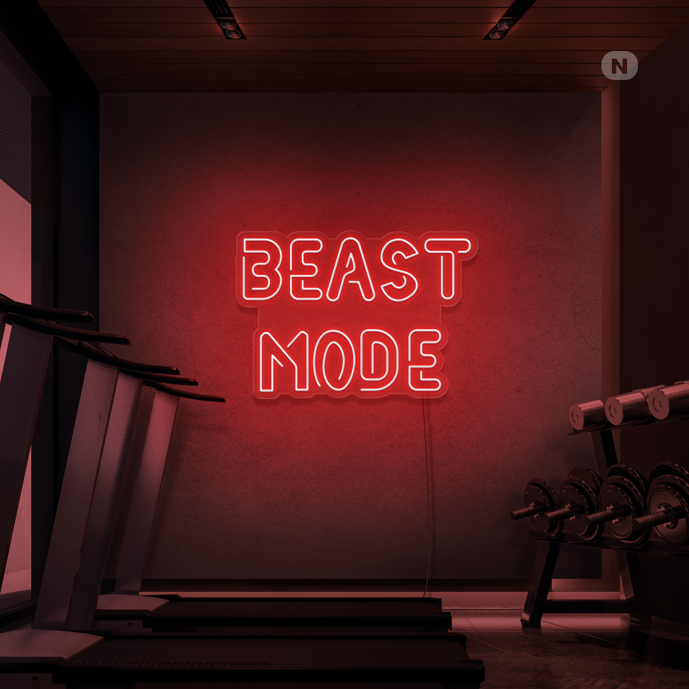 Enseigne néon Beast Mode