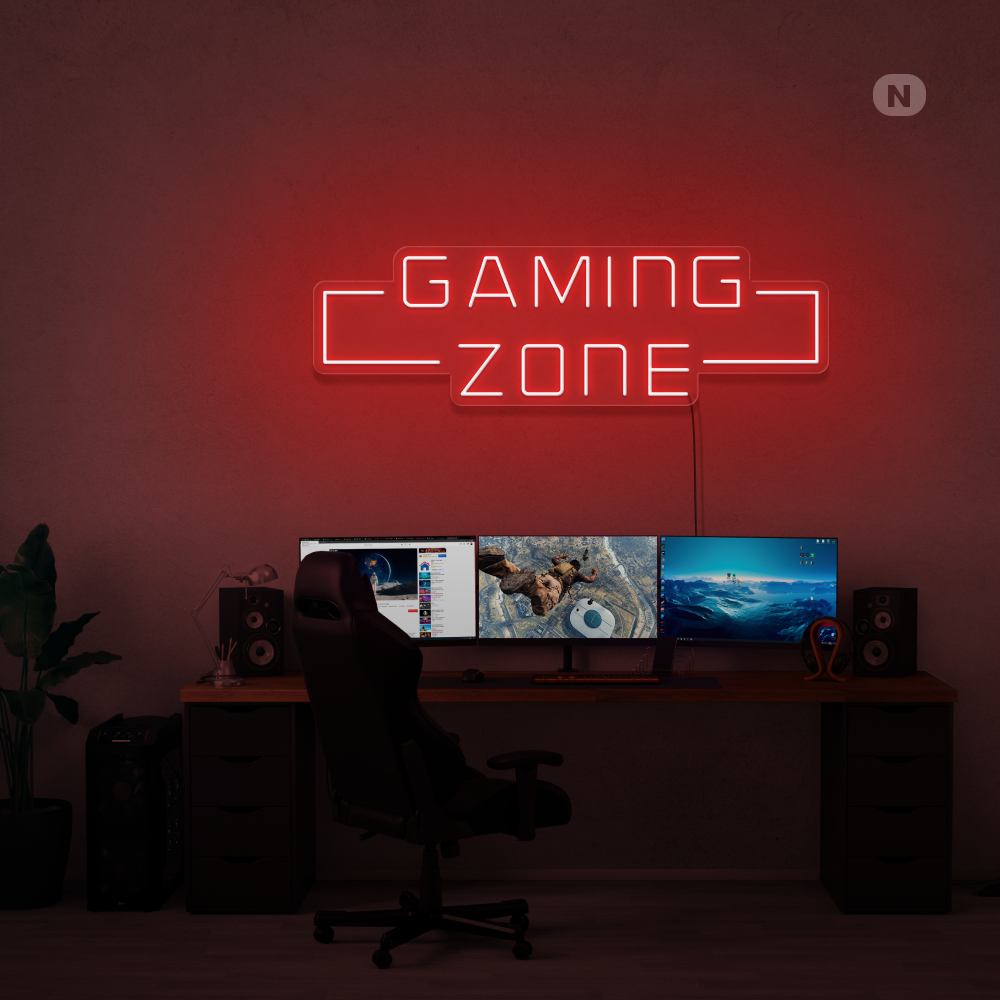 Enseigne néon Gaming Zone