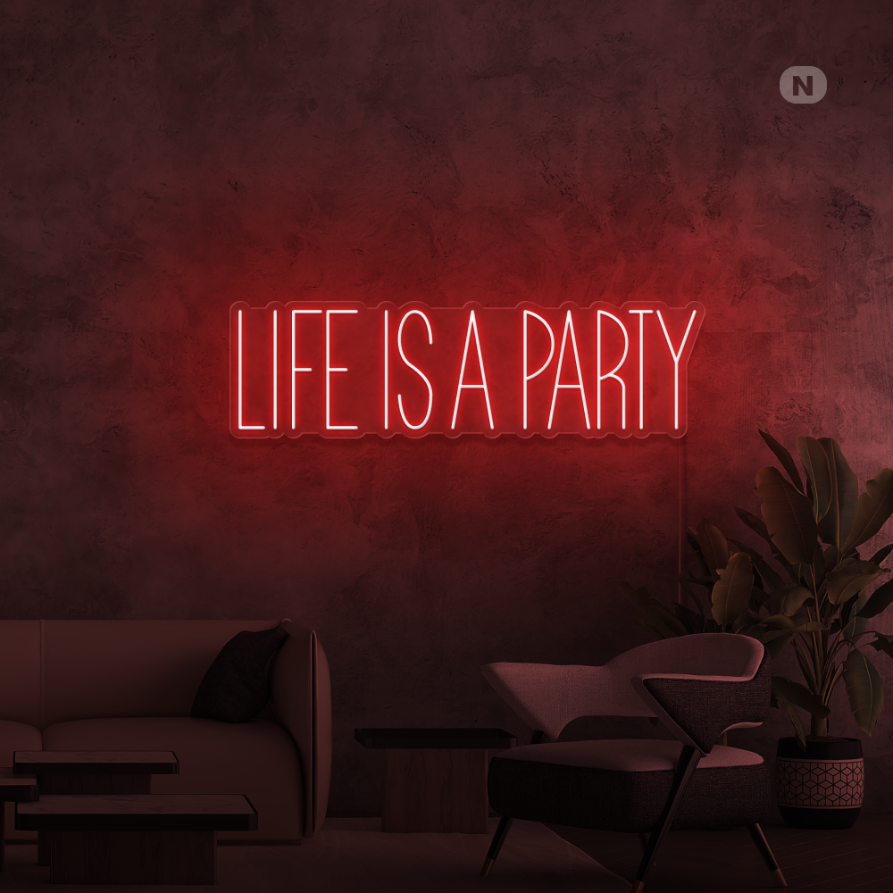 Enseigne néon Parti