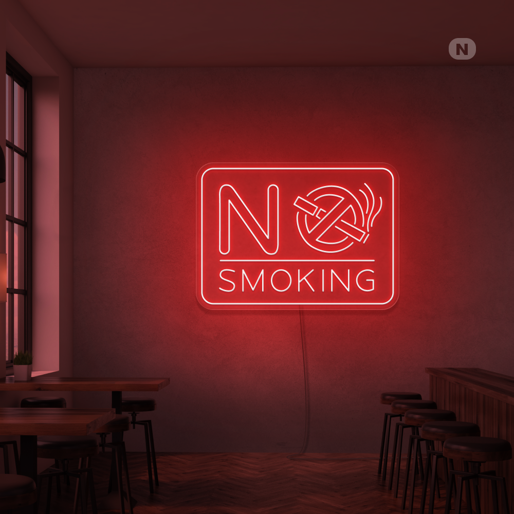 Enseigne néon No Smoking