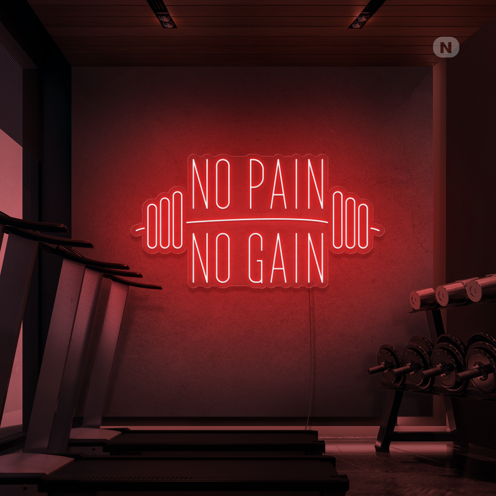 Enseigne néon No Pain No Gain