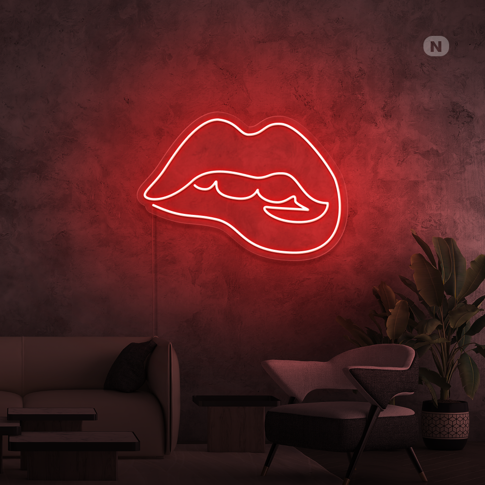 Enseigne néon Lèvres séduisantes