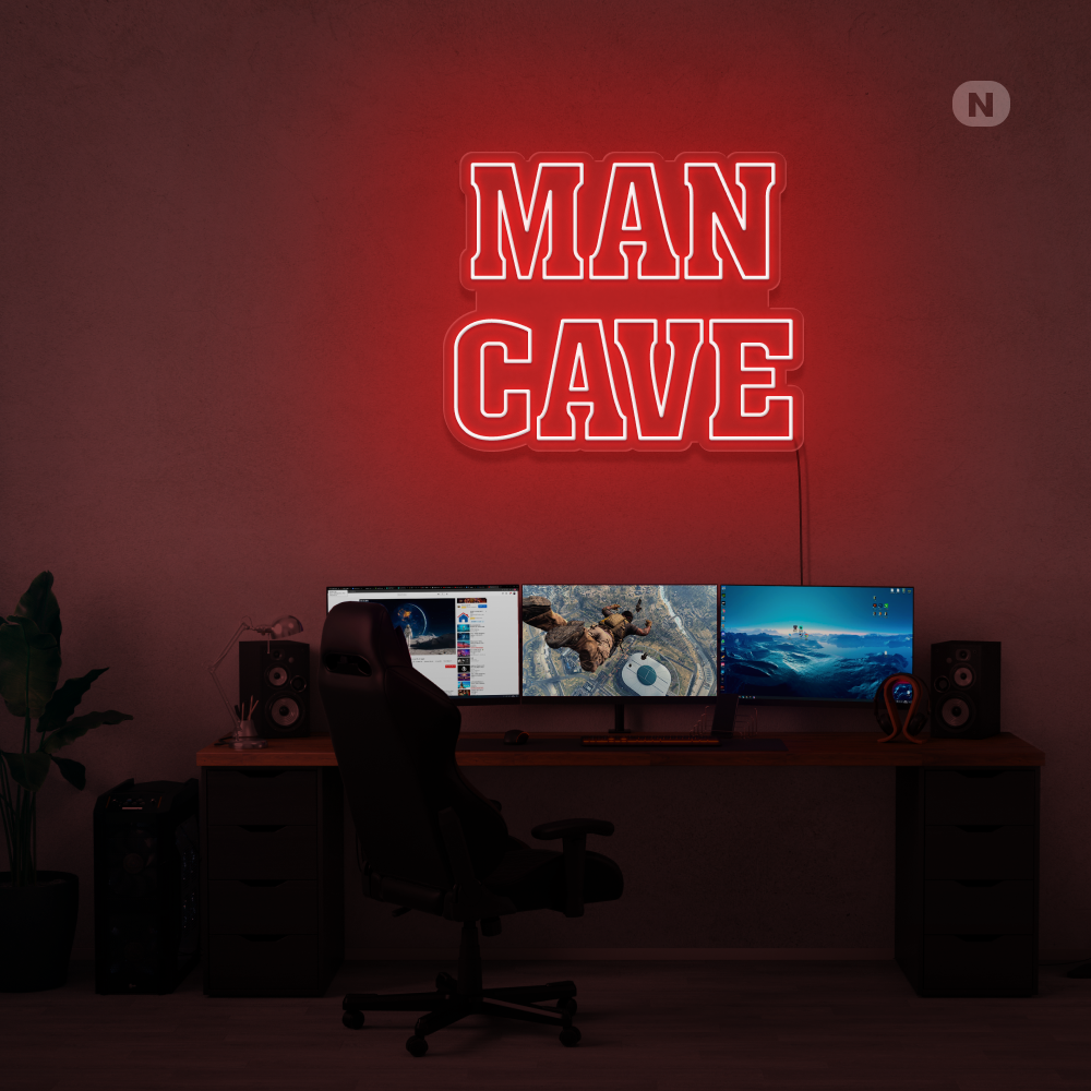 Enseigne néon Man Cave