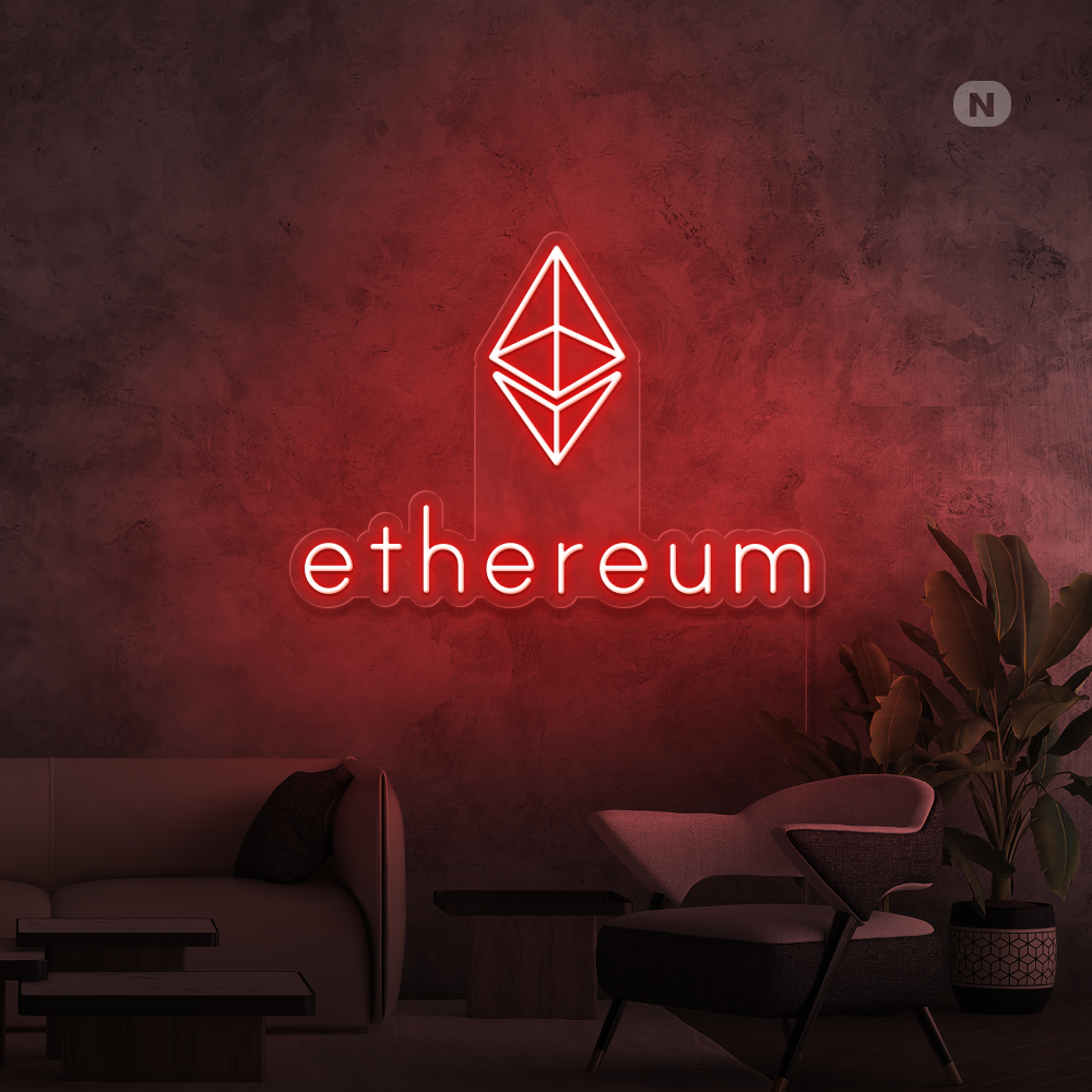 Enseigne néon Ethereum