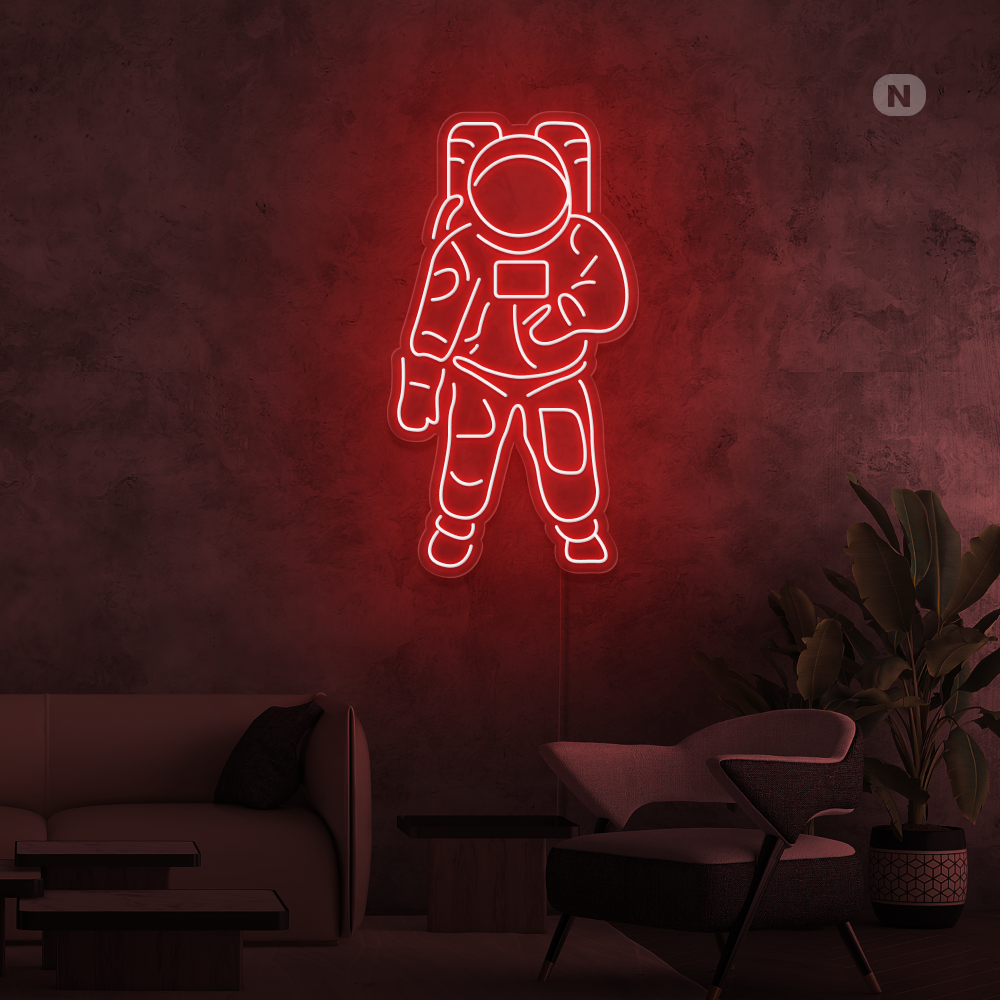 Enseigne néon Astronaute