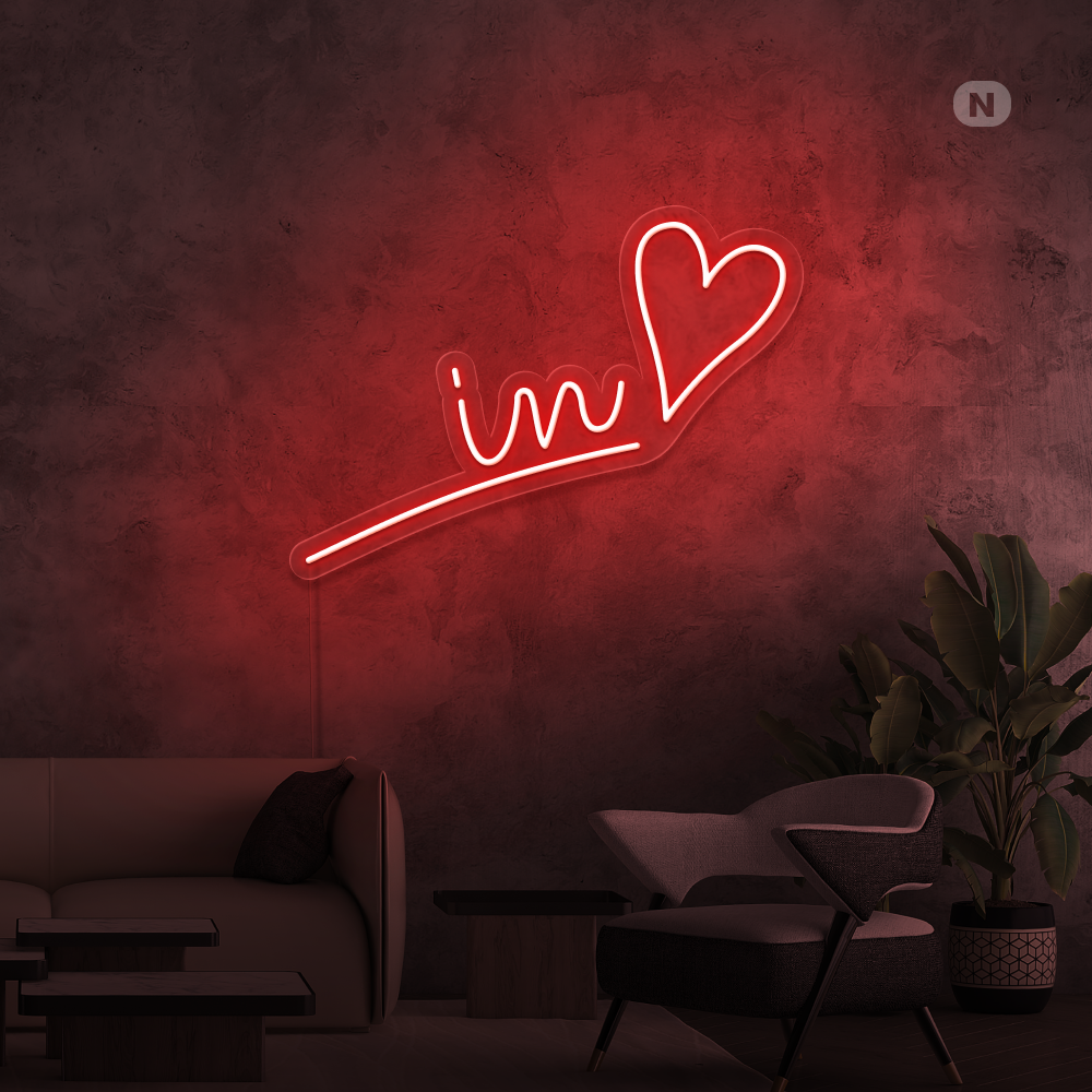 Enseigne néon L'amour