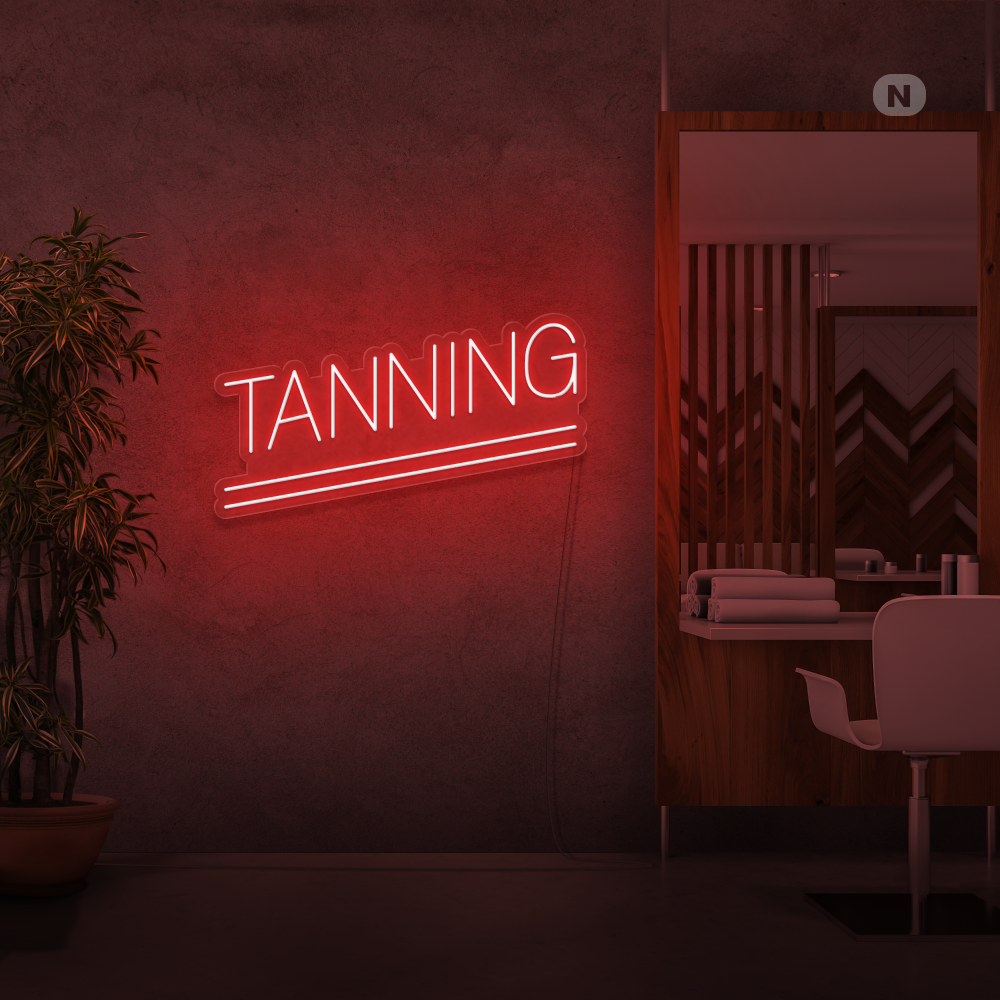Enseigne néon Tanning