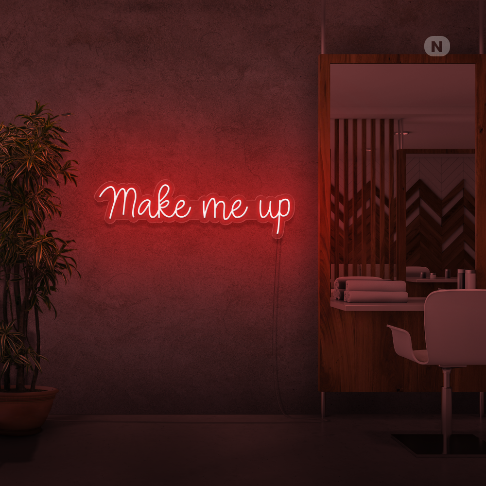 Enseigne néon Make me up